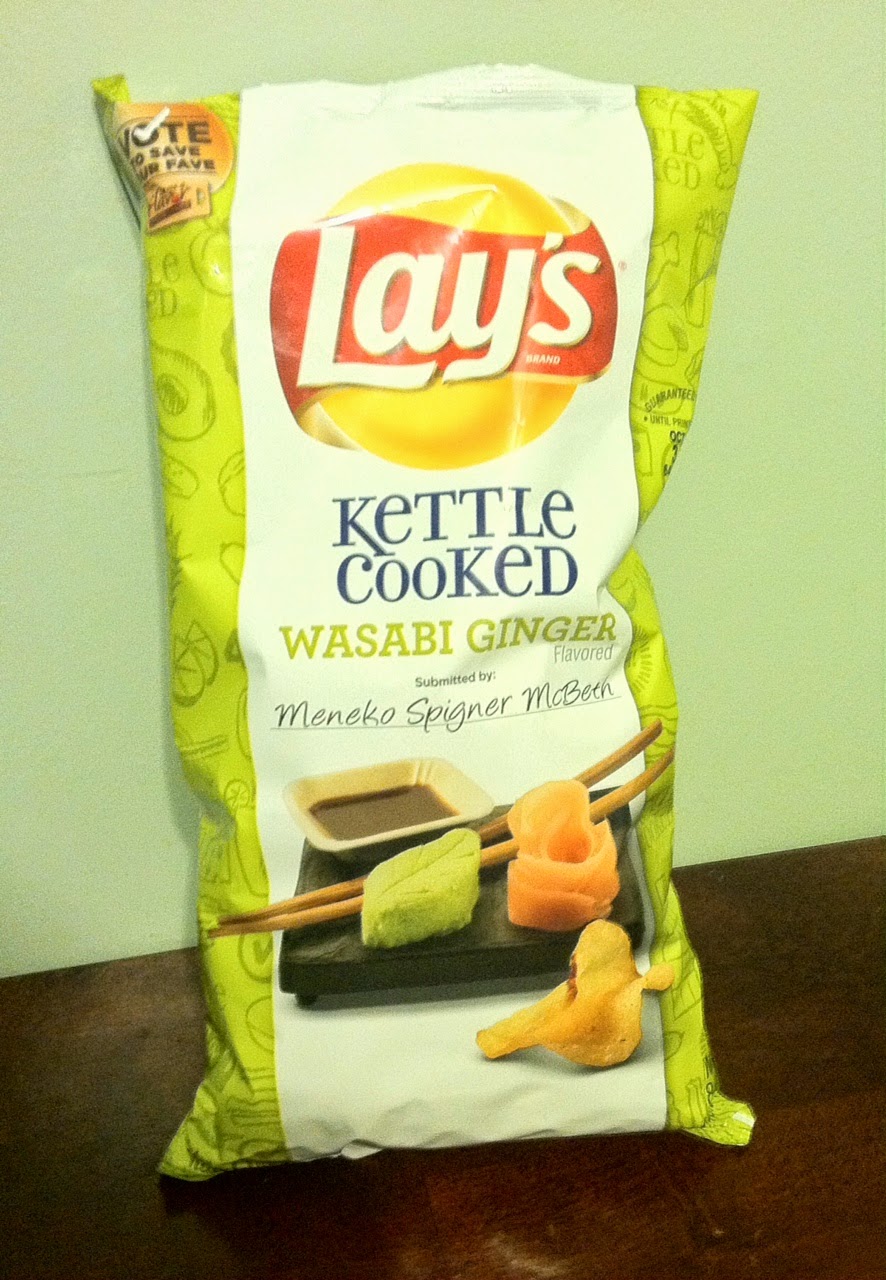 Lay's Kettle Cooked Wasabi Ginger Chips